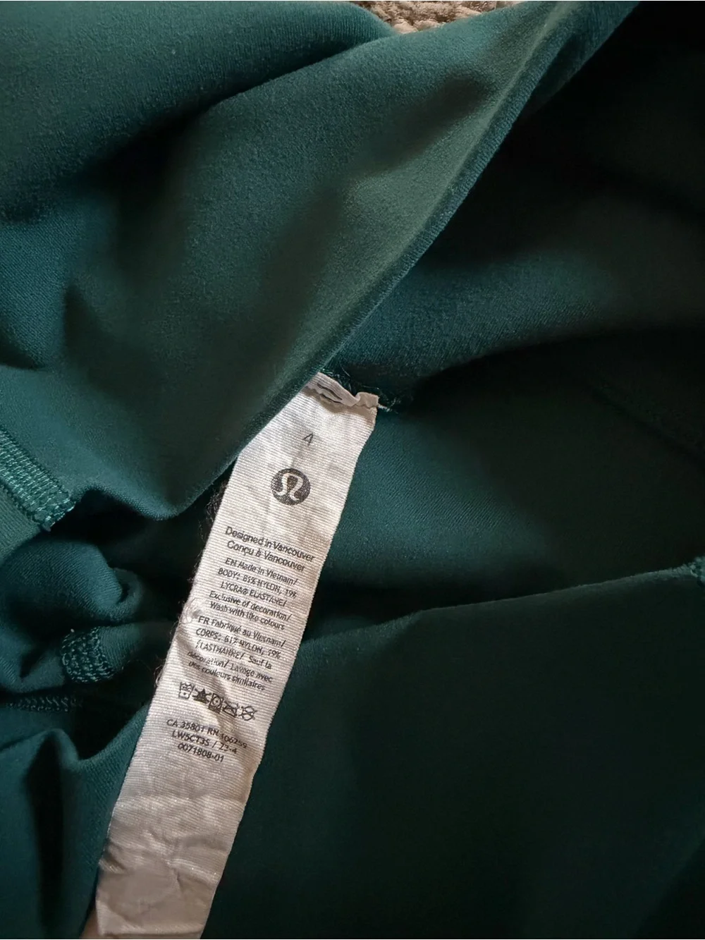 lululemon x Peloton Teal Athletic Leggings